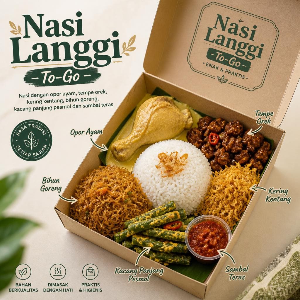 Nasi Langgi To-Go dari Sate Khas Senayan